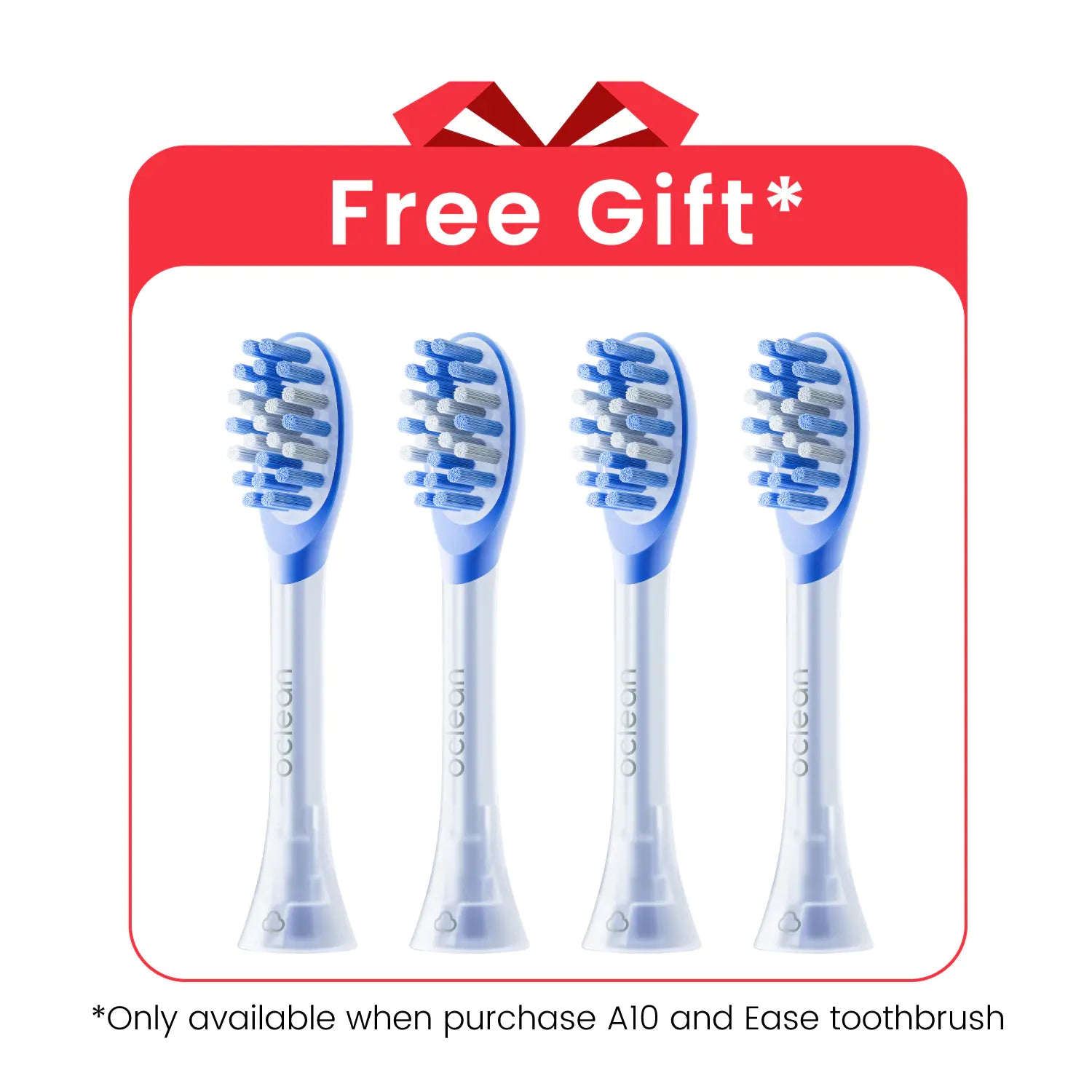 Têtes de Brosse à dents électrique Oclean Easy Clean - Journée mondiale du sourire - 4 unités