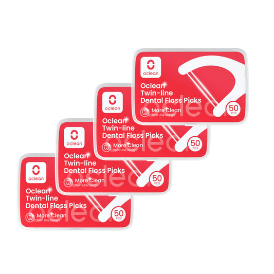 Oclean Twin-line Cure-dents avec fil dentaire - 4 unités