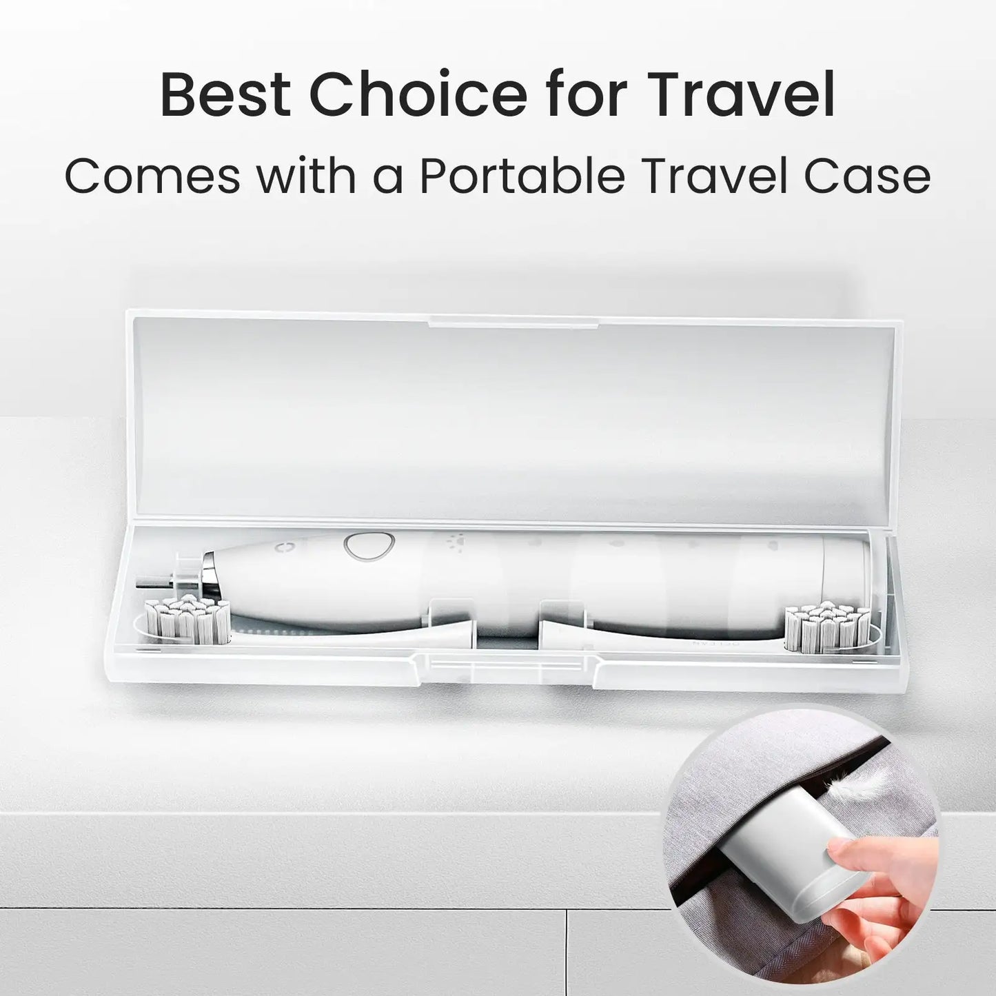 Oclean Flow TravelGo Set Brosse à dents électrique sonique - Etui de voyage portable