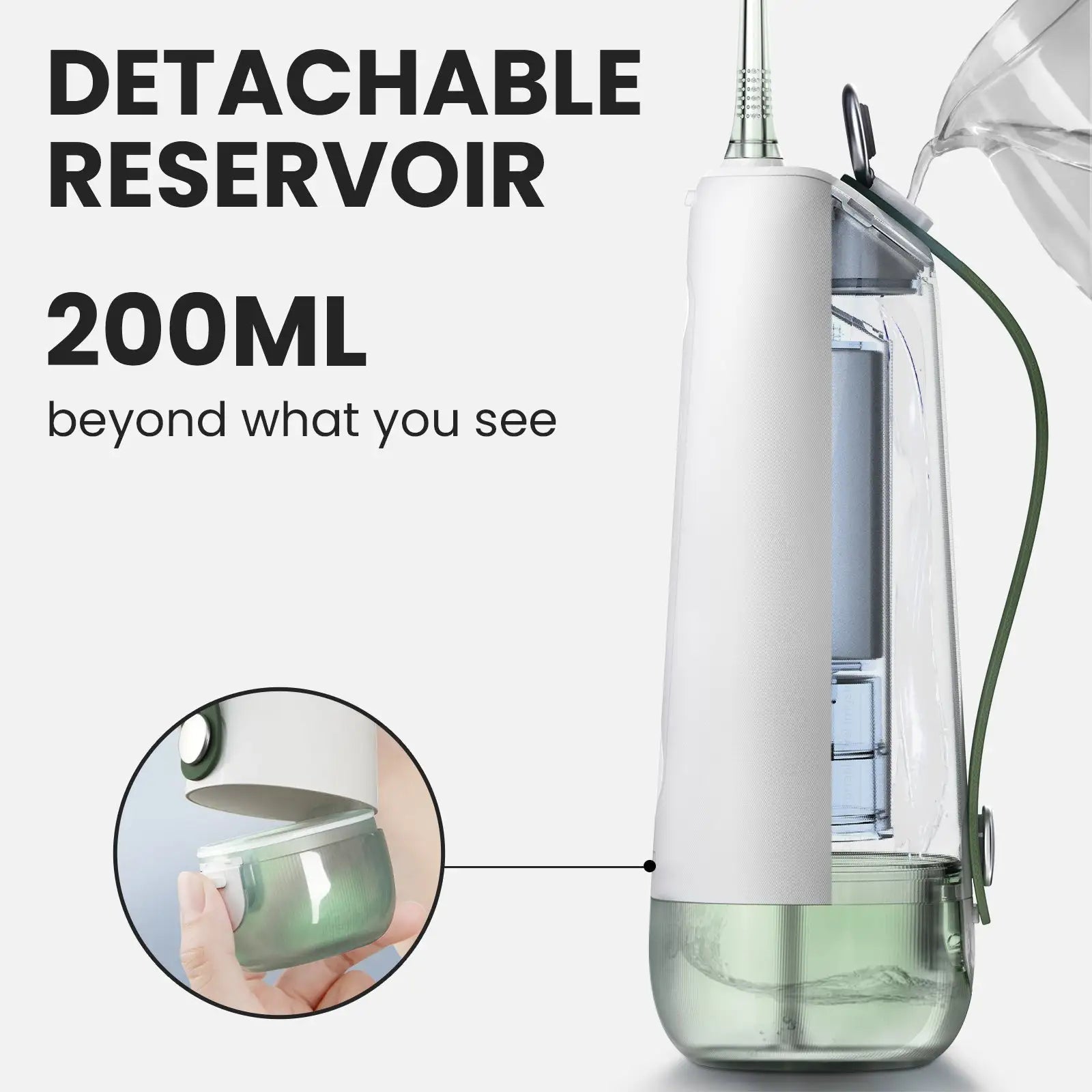 Oclean W10 hydropulseur dentaire - Réservoir d'eau 200ML