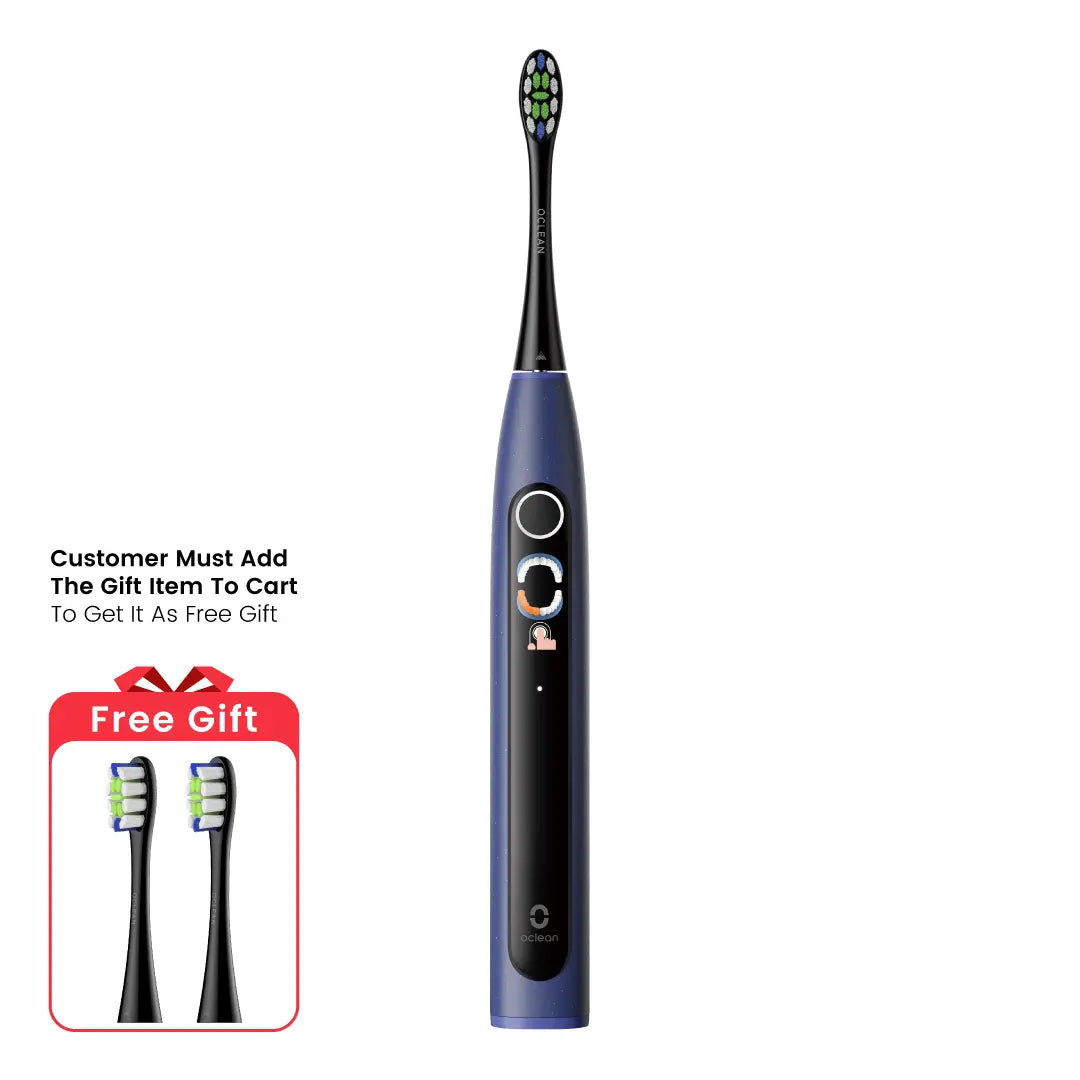 Oclean X Lite Smart Sonic Toothbrush - Bleu avec 2PCS Free Gift 1