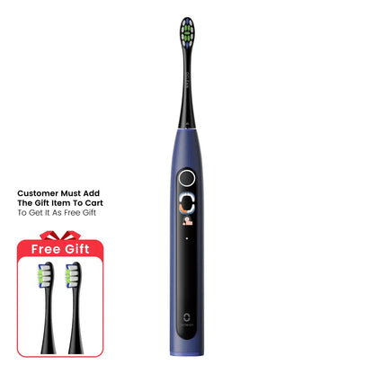 Oclean X Lite Smart Sonic Toothbrush - Bleu avec 2PCS Free Gift 1