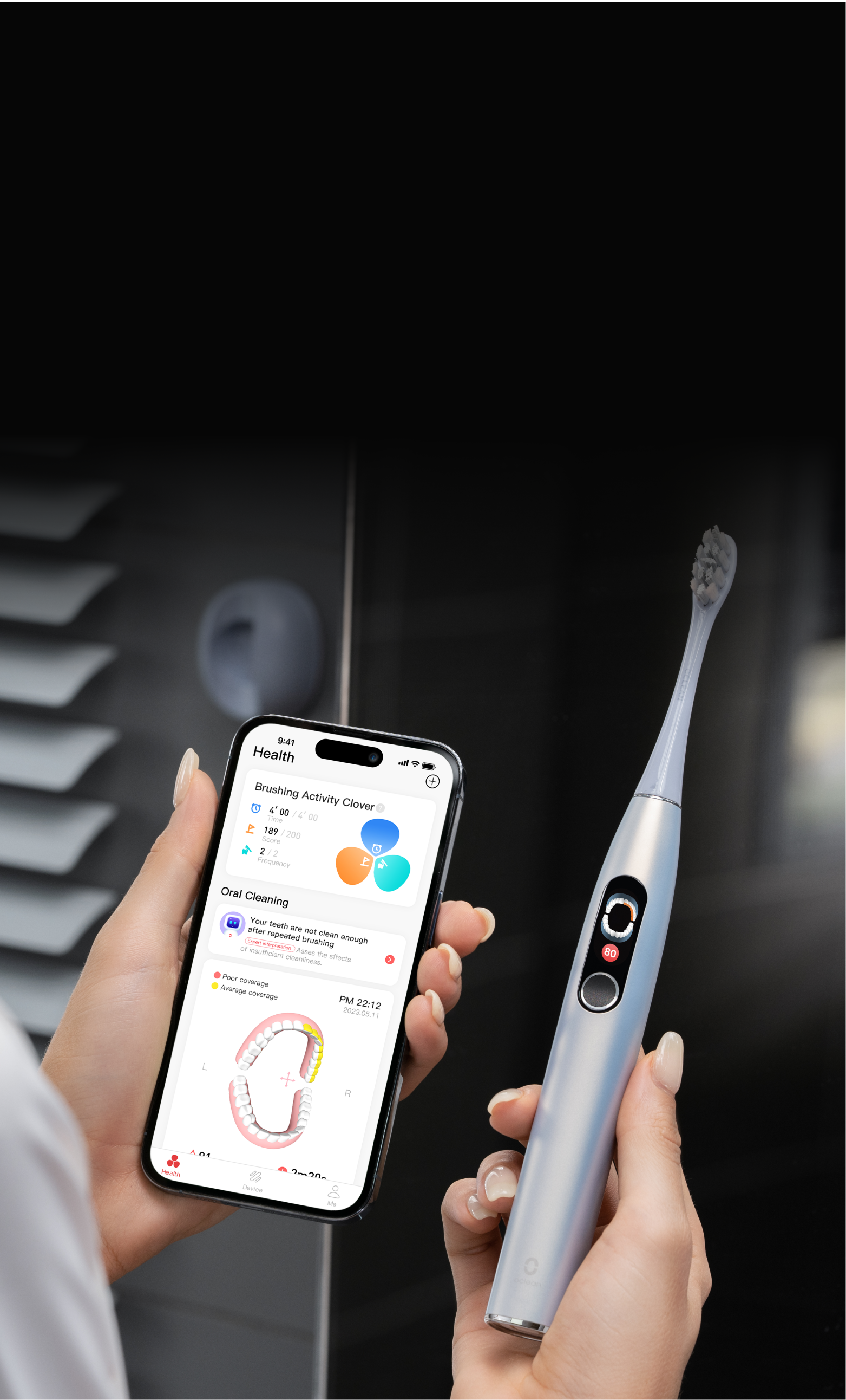 Technologie de la brosse à dents électrique Oclean sonic - Boutique officielle Oclean